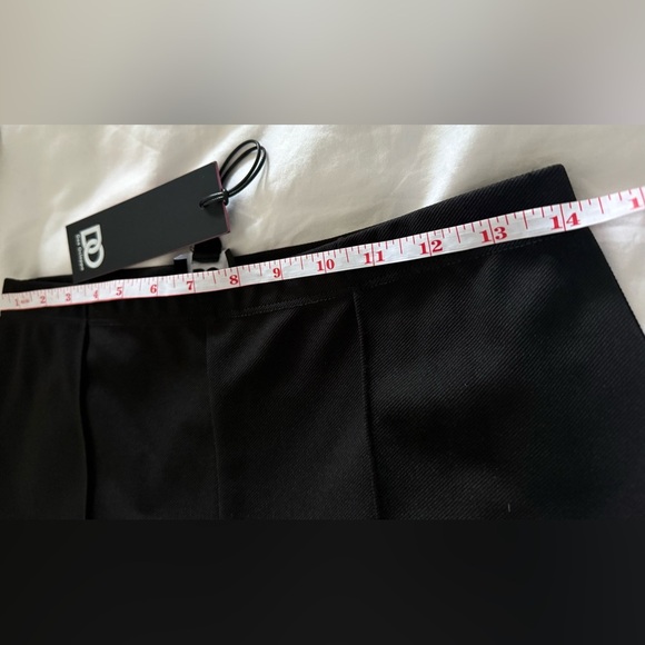 Dee Ocleppo Smooth Stretch Twill Black Flare Pants Seam Detail &Elegant DrapeNWT - Picture 14 of 14